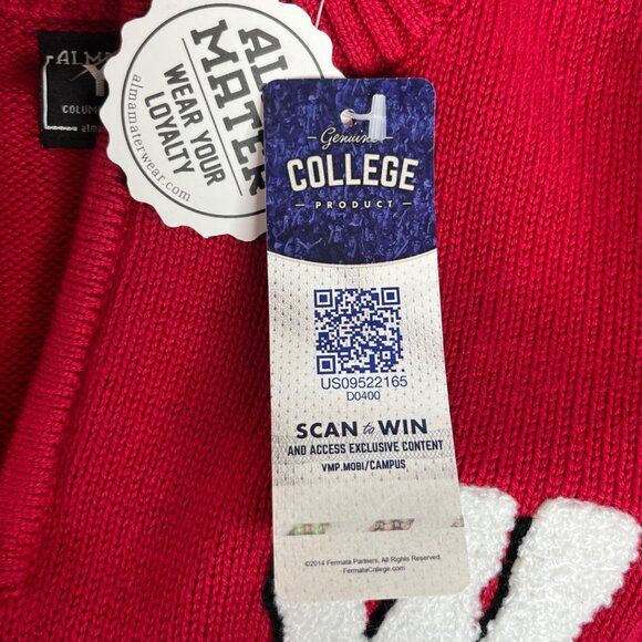 Alma Mater Wisconsin Badgers Sweater Kids Youth Large Red New 1/4 Zip NCAA - Picture 13 of 13